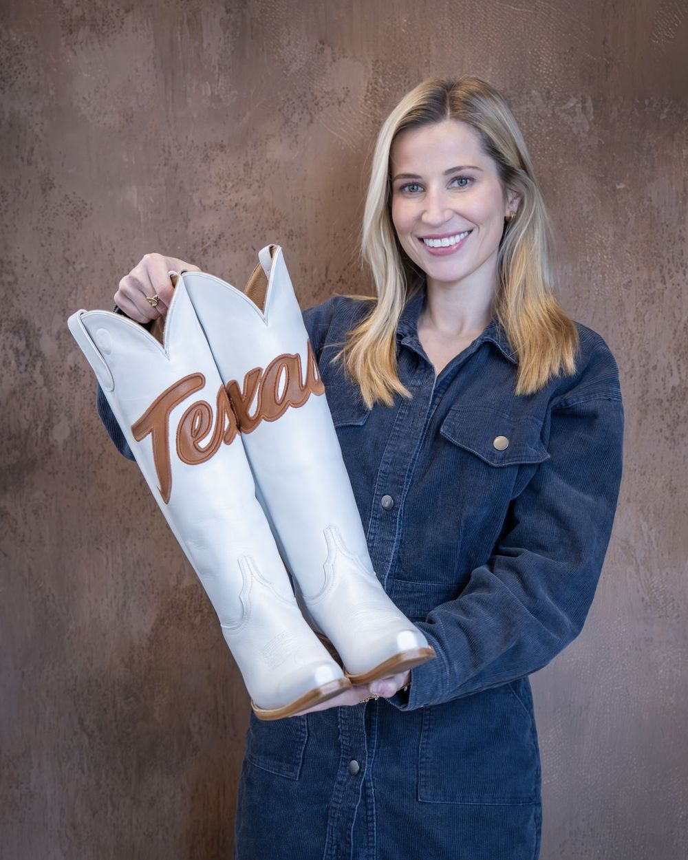 Jessica Martini, founder of Year One, holding the No. 1 in Texas